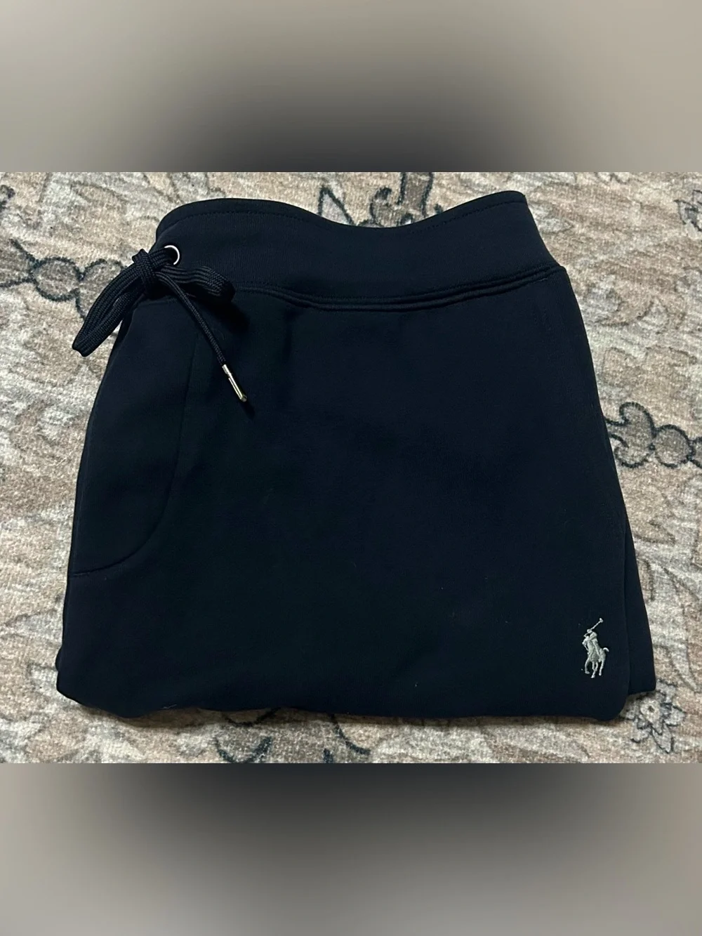 Polo Ralph Lauren Mens Double Knit Joggers Size XL Navy Blue Sweatpants Pony - Picture 4 of 8